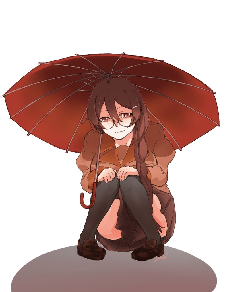 hanekawa tsubasa (monogatari and 1 more) drawn by guard_hono
