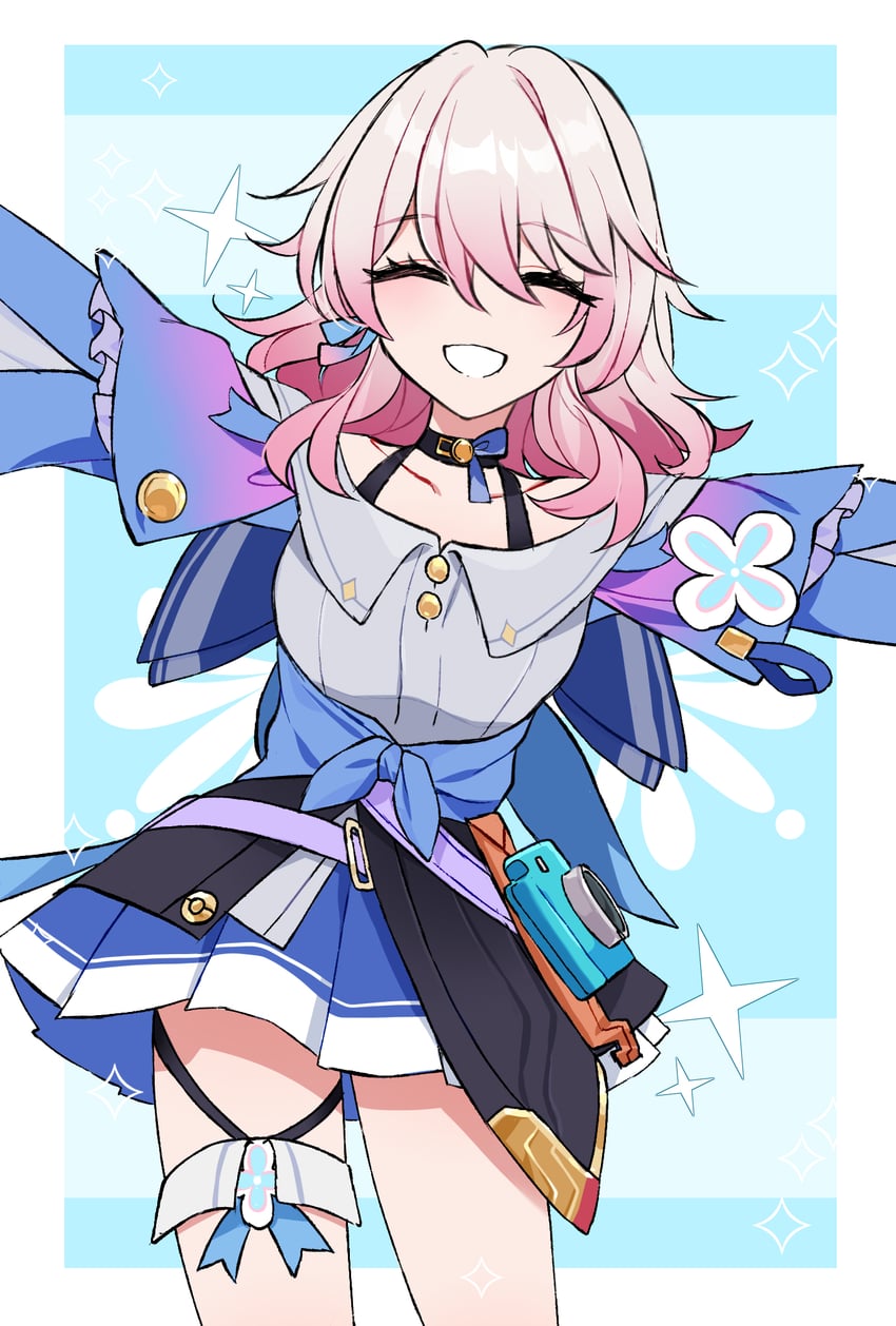 march 7th (honkai and 1 more) drawn by nagano_ayu