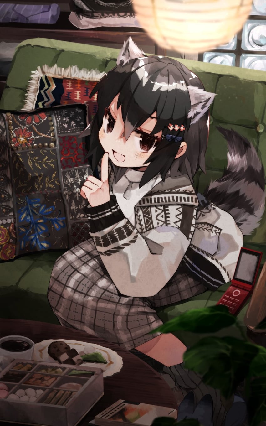common raccoon and lucky beast (kemono friends) drawn by nanana_(nanana_iz)