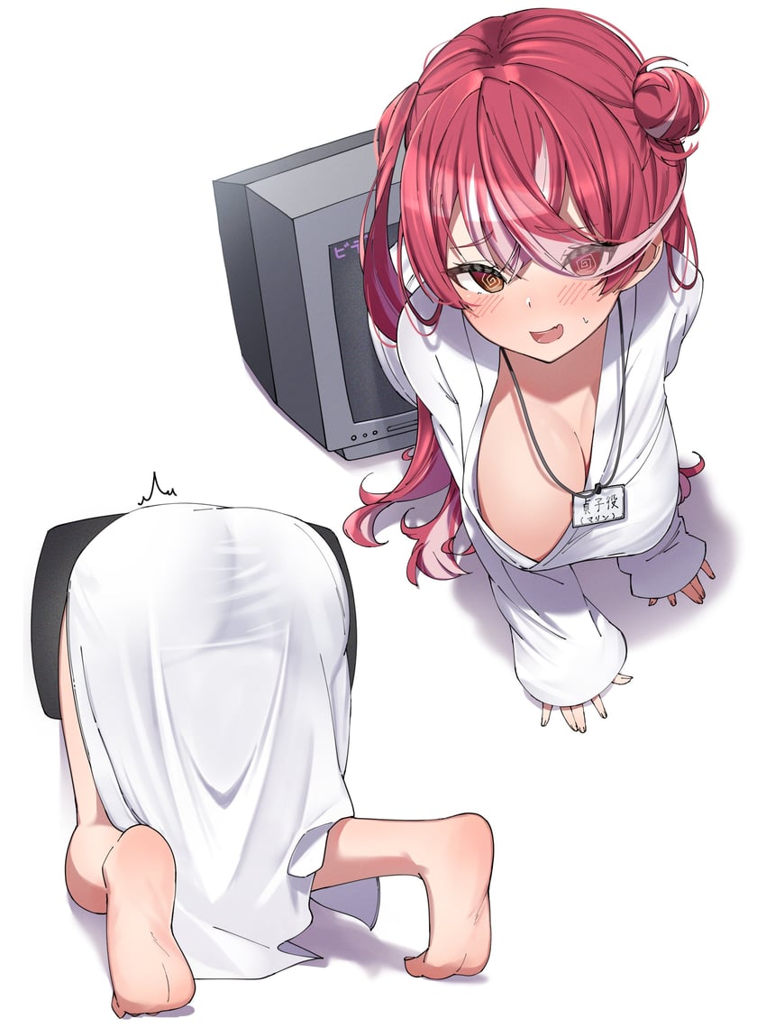 houshou marine (hololive and 1 more) drawn by eru_(l_illust45)