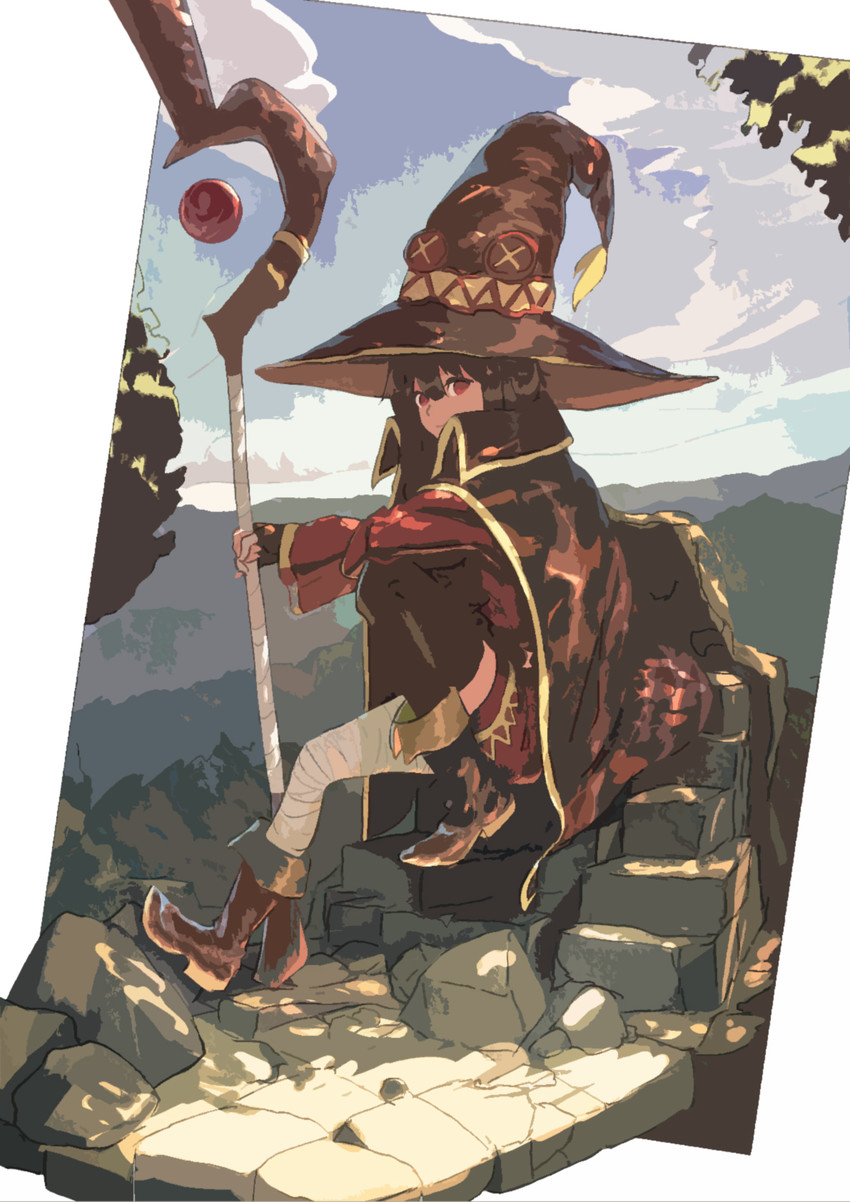 megumin (kono subarashii sekai ni shukufuku wo!) drawn by uni_(urakihs2)