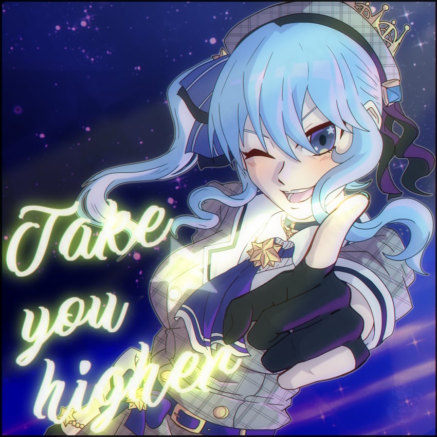 hoshimachi suisei (hololive) drawn by rakun.ex