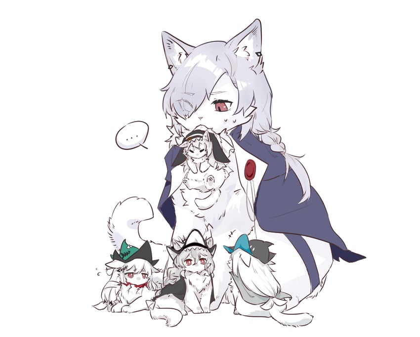 skadi, specter, skadi the corrupting heart, specter the unchained, and gladiia (arknights) drawn by huayinglianpiangushixun