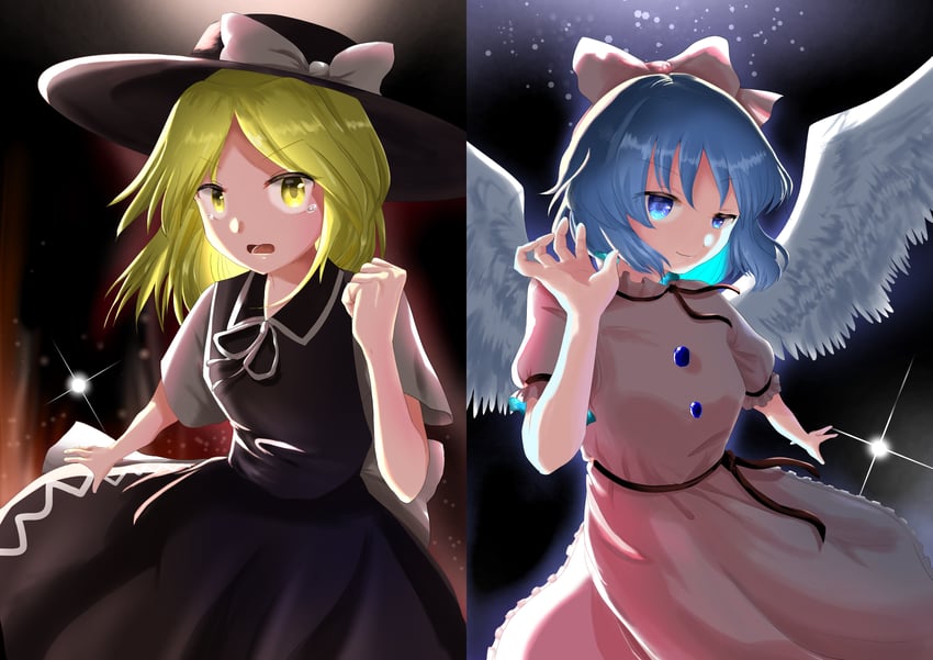 mai and yuki (touhou and 1 more) drawn by ruritenshiki