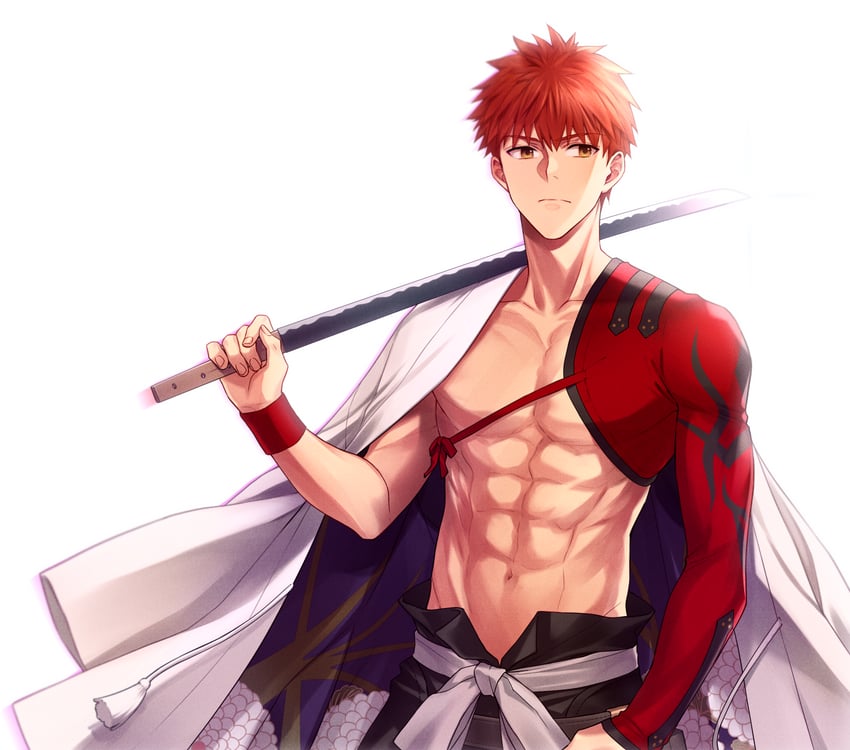 emiya shirou and senji muramasa (fate and 1 more) drawn by chimachi