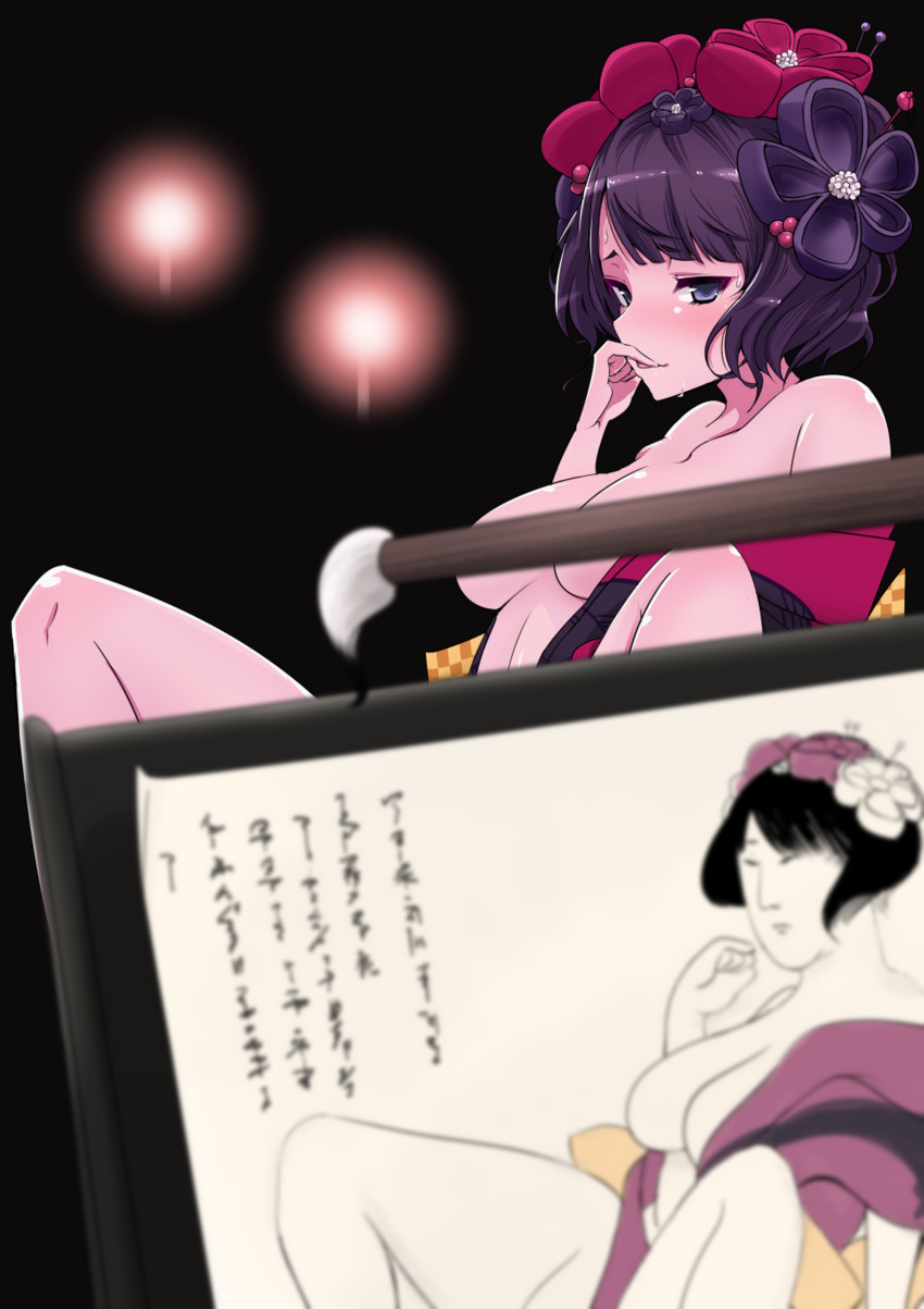 katsushika hokusai (fate and 1 more) drawn by eroki_(k-ya)