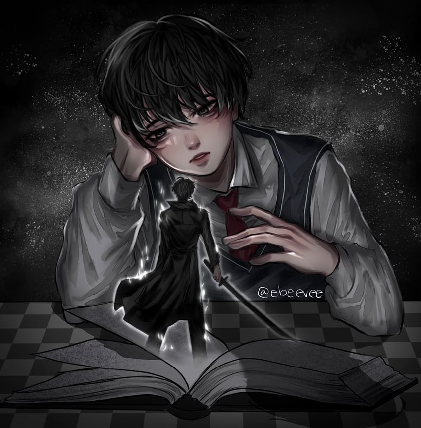 kim dokja and yoo joonghyuk (omniscient reader's viewpoint) drawn by evie_(baoxiao)