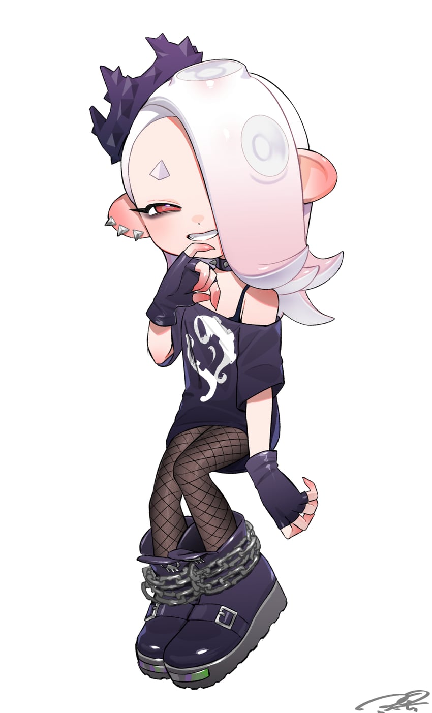 shiver and pearl (splatoon and 1 more) drawn by puchiman