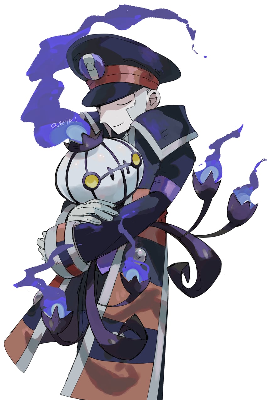 ingo and chandelure (pokemon and 1 more) drawn by onigiri_(ahku5522)
