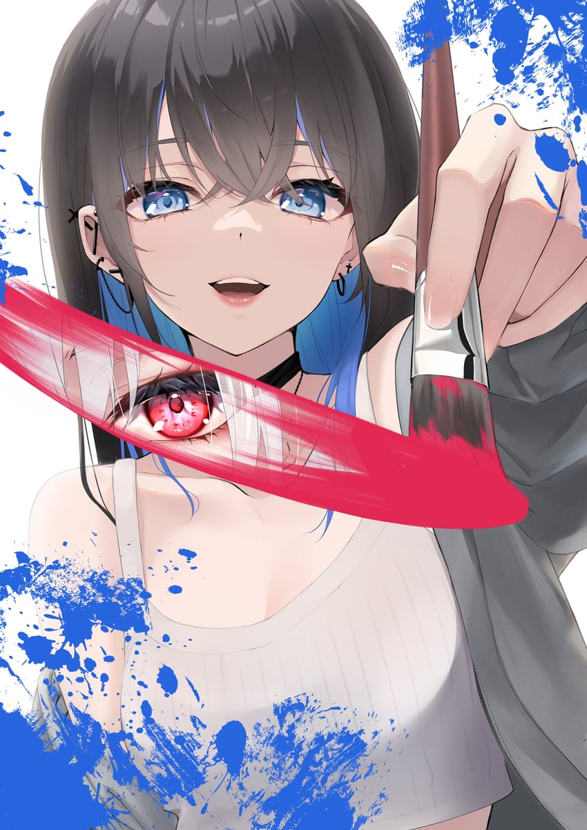 tachibana natsume and hanabishi kanon (anta de sekai o irodori tai) drawn by mirea