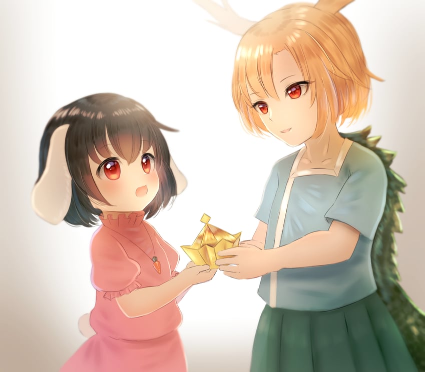 inaba tewi and kicchou yachie (touhou) drawn by niwaniwatori
