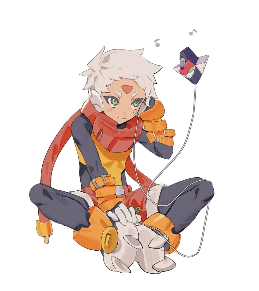 model a and grey (mega man and 2 more) drawn by mayutsuba_mono