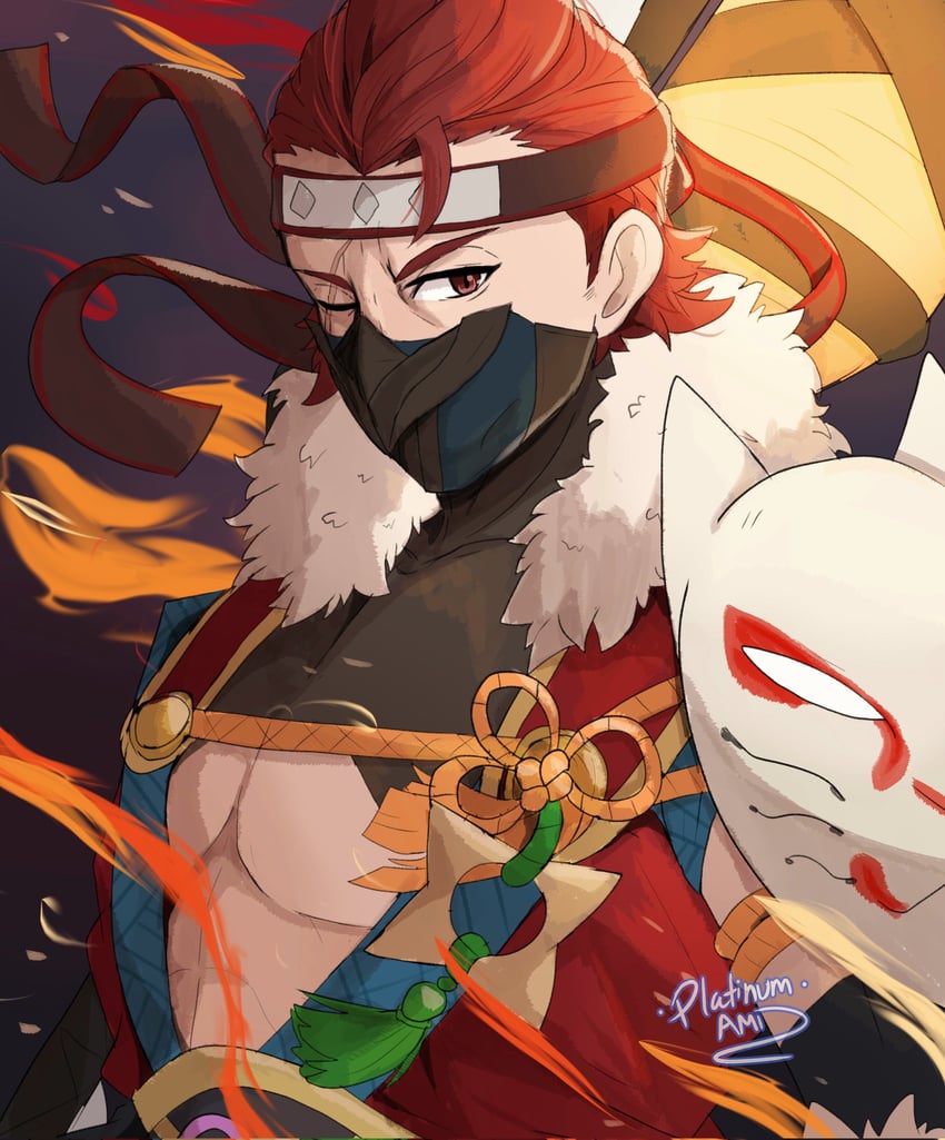 saizo (fire emblem and 2 more) drawn by platinum_ami