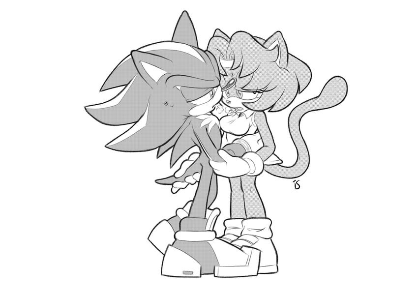 shadow the hedgehog (original and 1 more) drawn by rockthebull