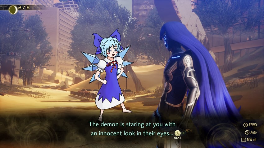 cirno (touhou and 3 more) drawn by ihrorob