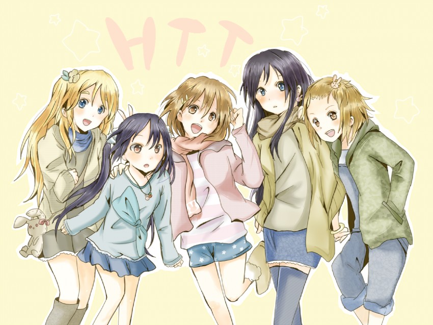 akiyama mio, nakano azusa, hirasawa yui, tainaka ritsu, and kotobuki tsumugi (k-on!) drawn by xxxx_saki