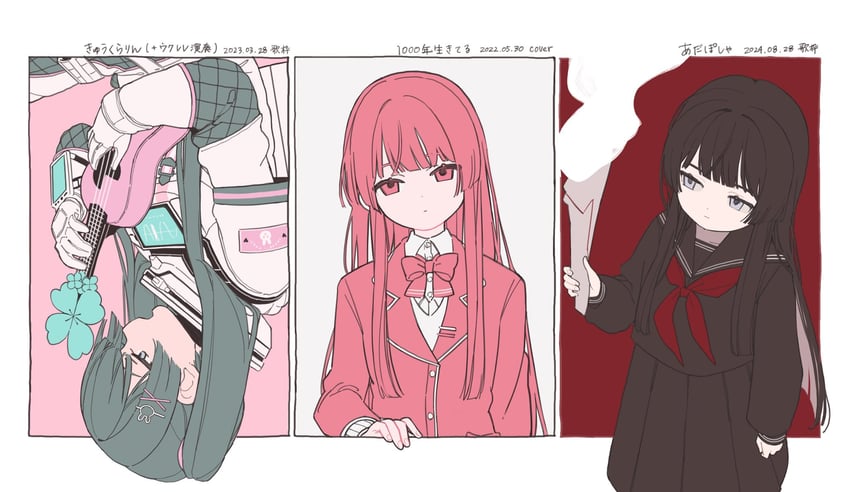 tsukino mito (nijisanji and 3 more) drawn by kmgm_co