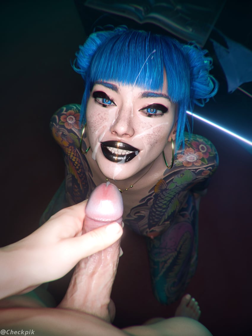 cheri nowlin (cyberpunk and 1 more) drawn by checkpik