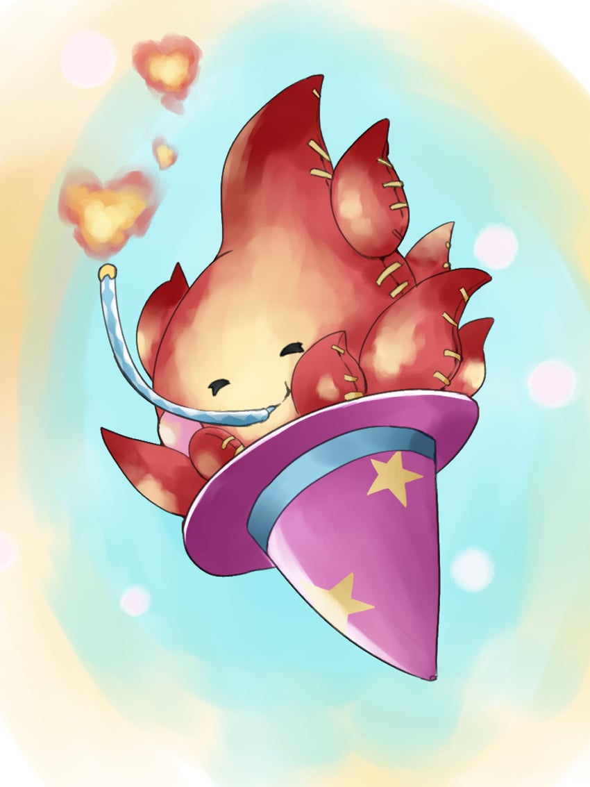 performage plushfire (yu-gi-oh!) drawn by shoku_(nemurito)