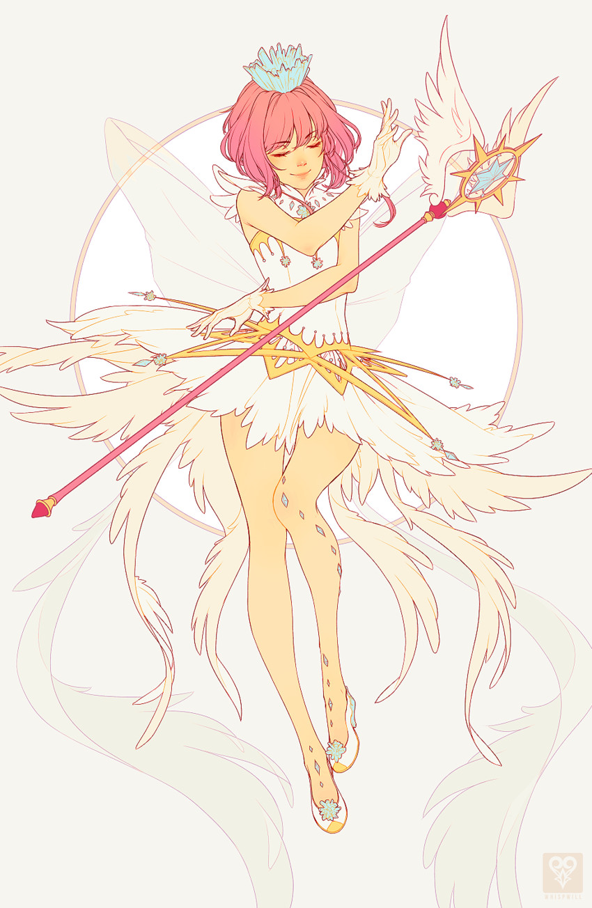 kinomoto sakura (cardcaptor sakura and 1 more) drawn by whispwill