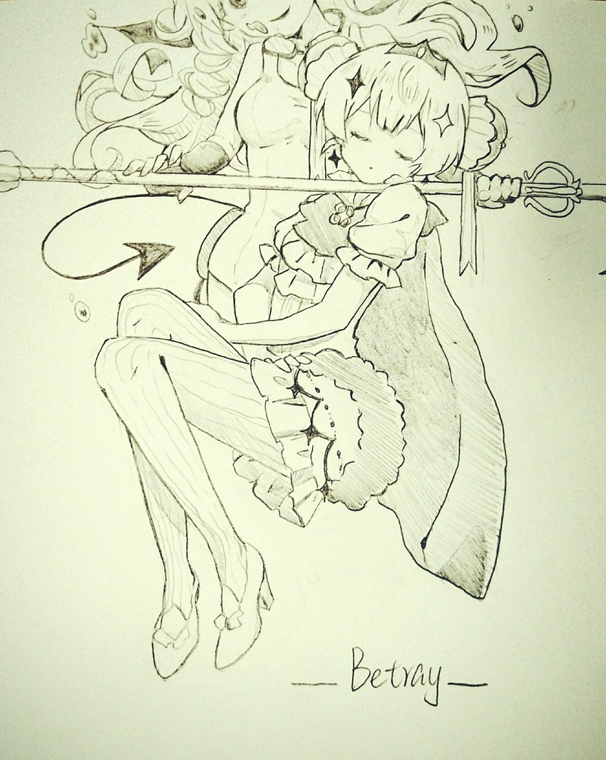 swim swim and ruler (mahou shoujo ikusei keikaku and 1 more) drawn by sakimaru_(mahoiku)