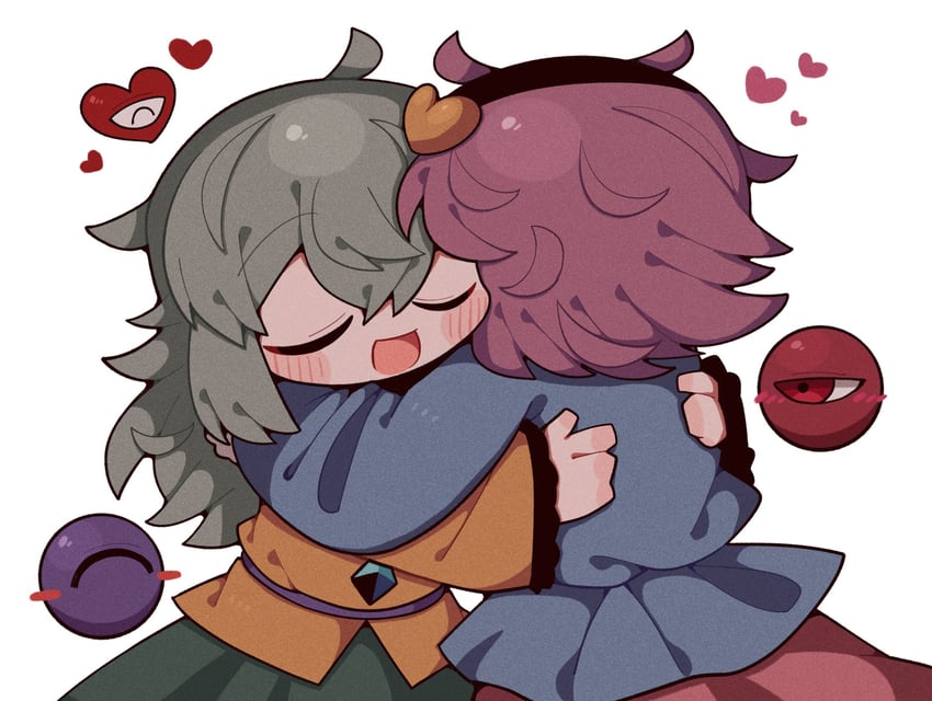 komeiji koishi and komeiji satori (touhou) drawn by zunusama