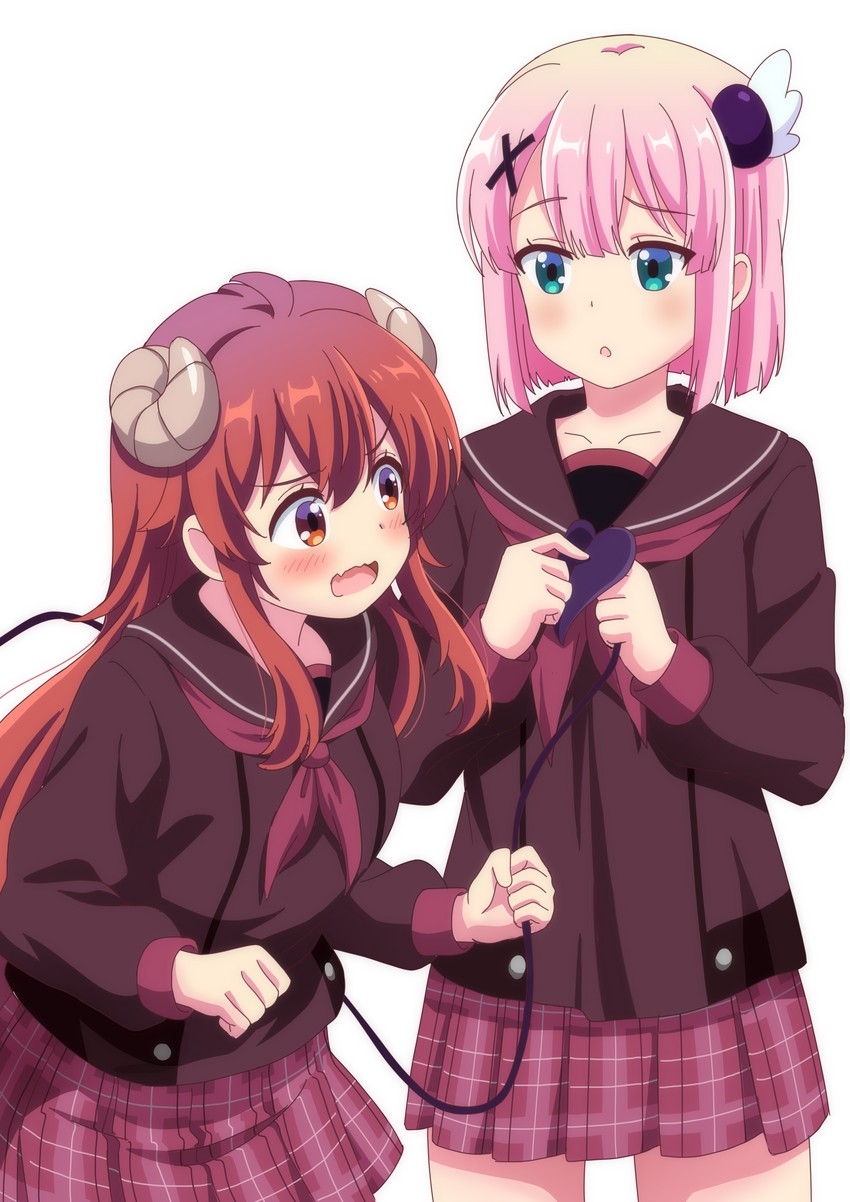 yoshida yuuko and chiyoda momo (machikado mazoku) drawn by dbmaster