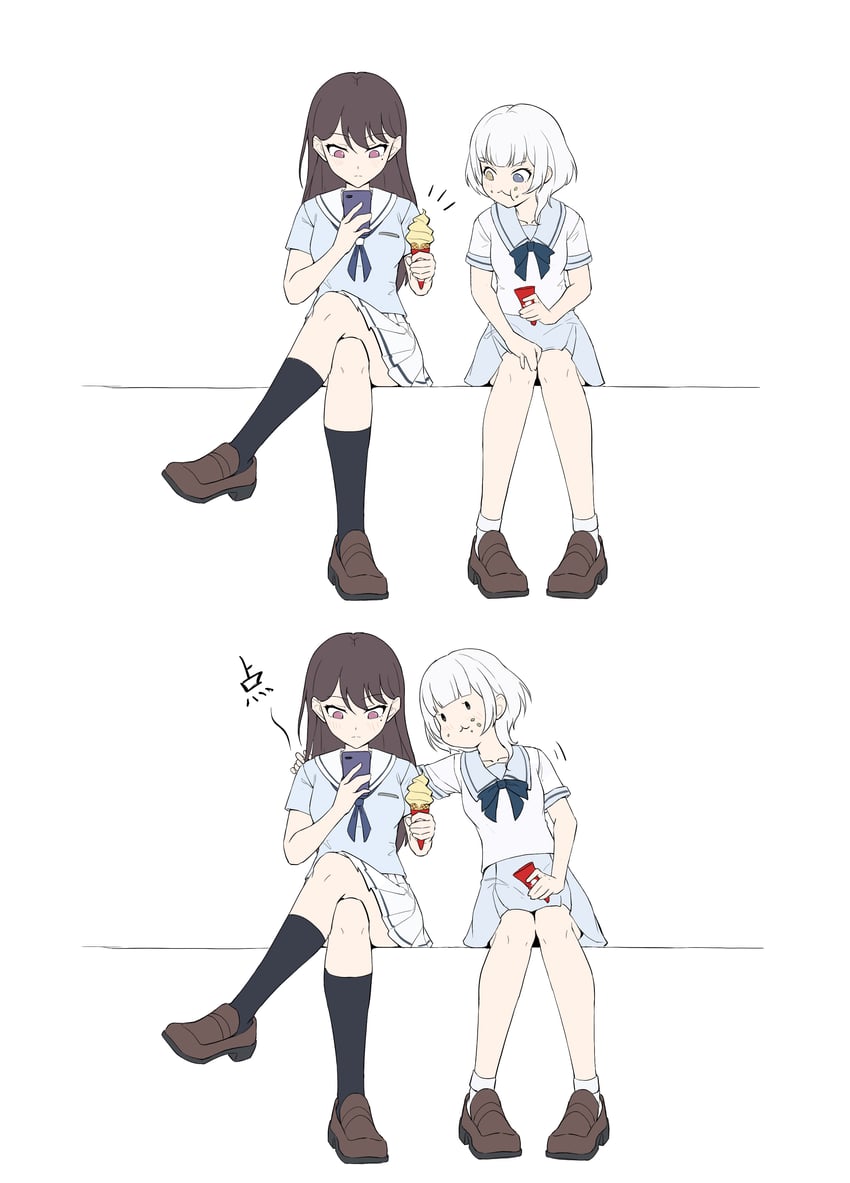 shiina taki and kaname raana (bang dream! and 1 more) drawn by anglediana