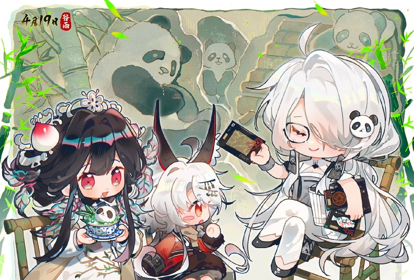 futao ping, limao pan, and zhi yan zhuan (wuhua mixin) drawn by humi_humi
