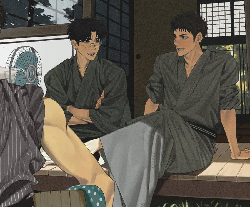 mitsui hisashi and kogure kiminobu (slam dunk) drawn by japtangtang2