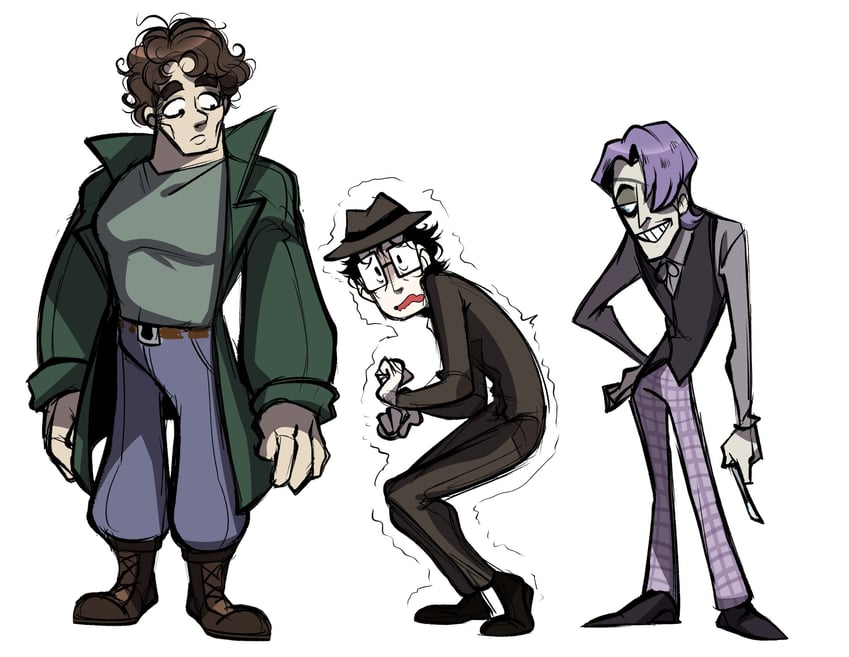 daan, marcoh, and tanaka (fear & hunger and 1 more) drawn by karladraws14