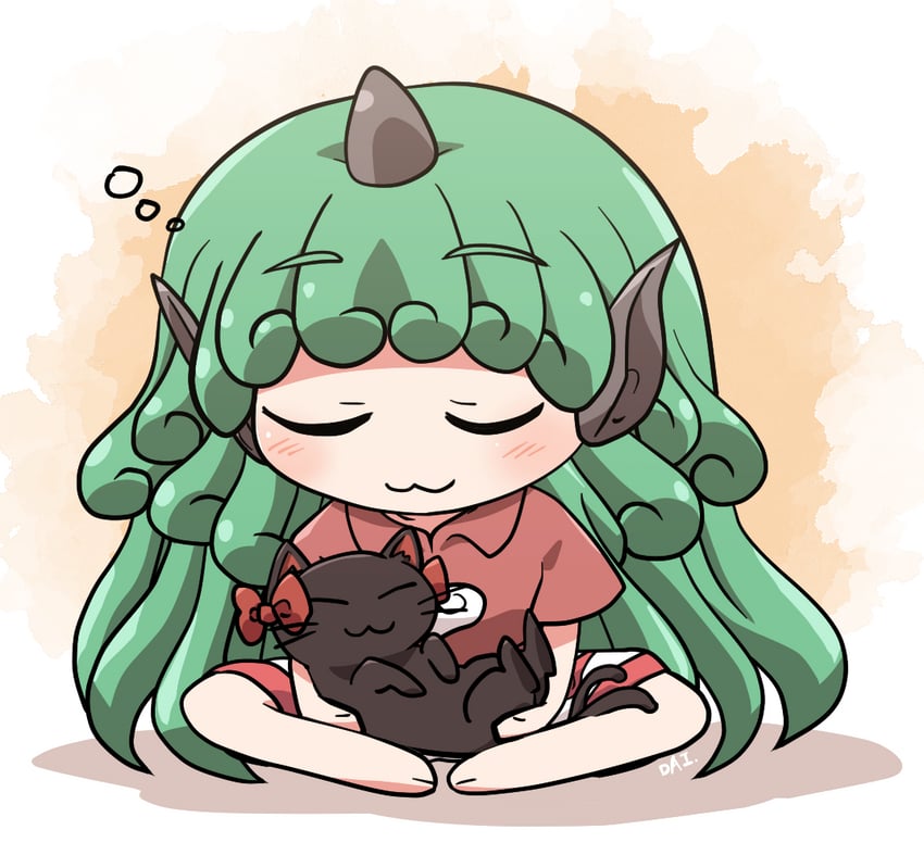 kaenbyou rin and komano aunn (touhou) drawn by rokugou_daisuke