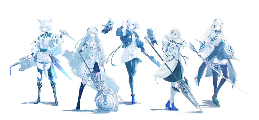 kafu, sekai, rime, coko, and haru (kamitsubaki studio and 1 more) drawn by mey_(me_hanamomo)