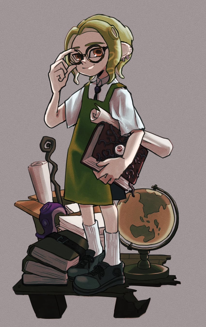 octoling player character and octoling boy (splatoon and 1 more) drawn by nastar_r0