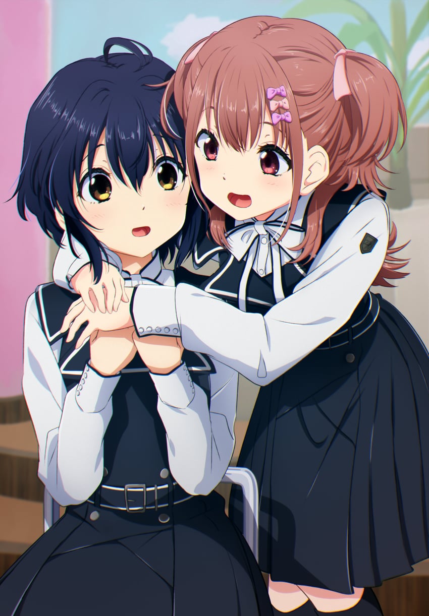 takigawa miu and sera honoka (22/7) drawn by igashiko