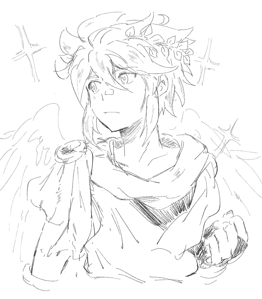 pit (kid icarus and 1 more) drawn by shiba_(manbai_cnm)