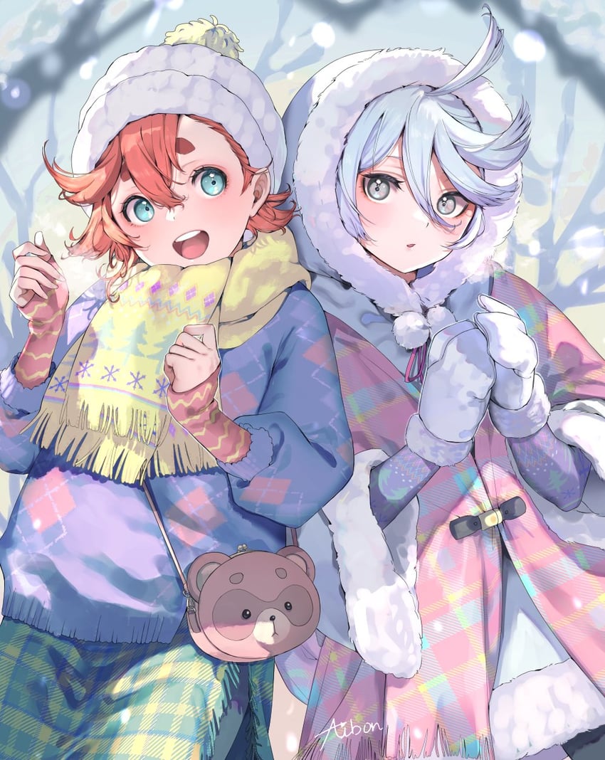 suletta mercury and miorine rembran (gundam and 1 more) drawn by aibon