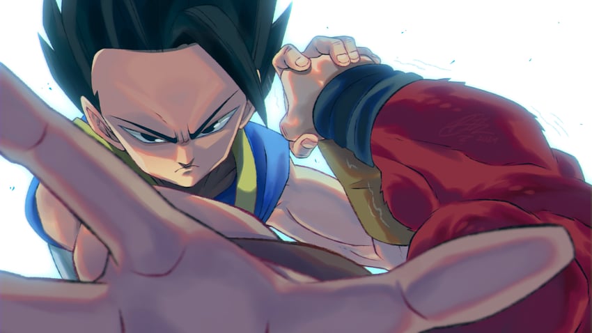 gogeta and cabba (dragon ball and 2 more) drawn by ritchell-innocent