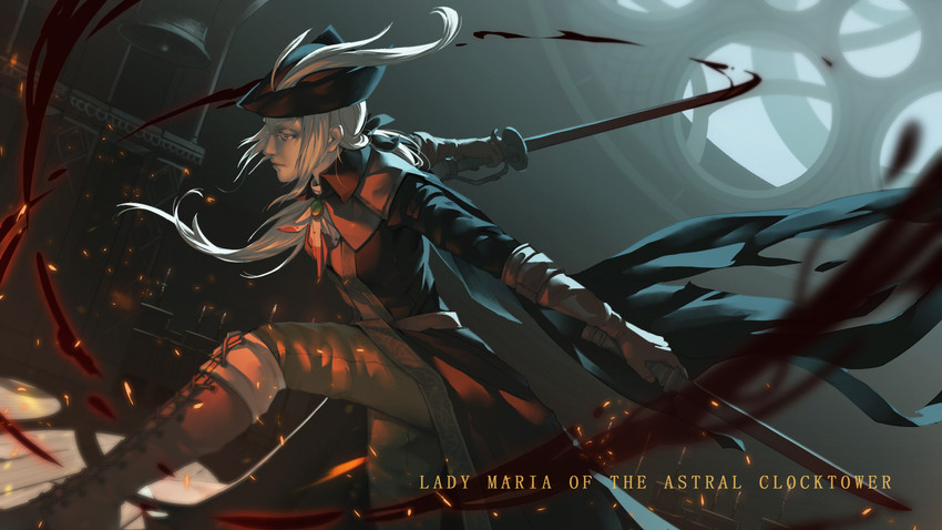 lady maria of the astral clocktower (bloodborne) drawn by seven_hf_au
