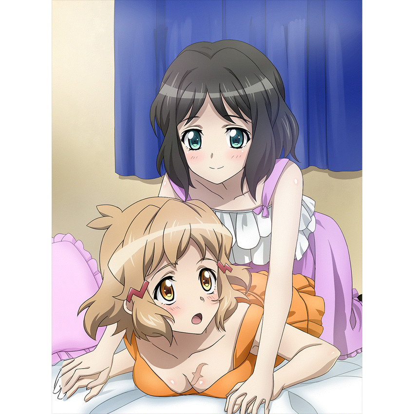 tachibana hibiki and kohinata miku (senki zesshou symphogear and 1 more)