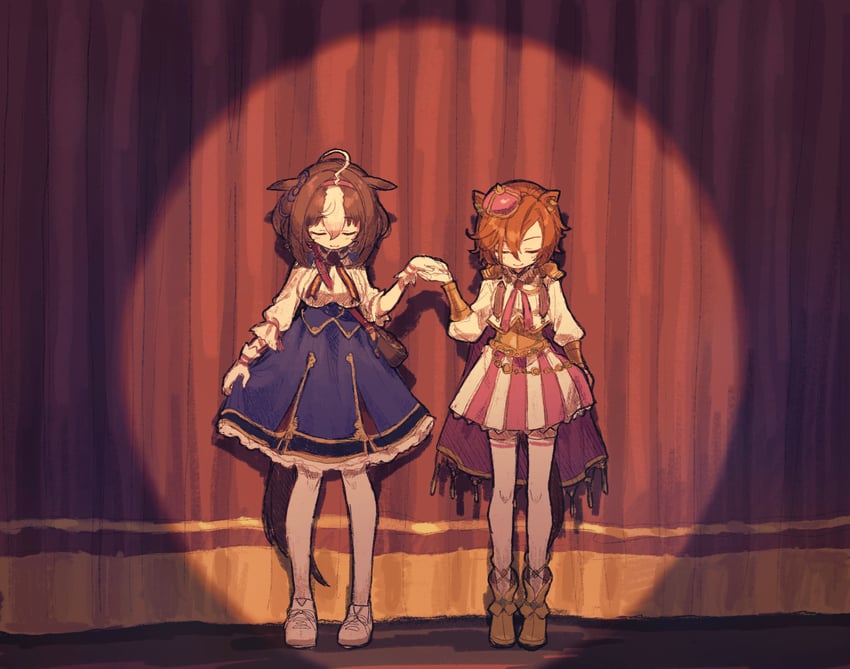 t.m. opera o and meisho doto (umamusume) drawn by pb_lumum