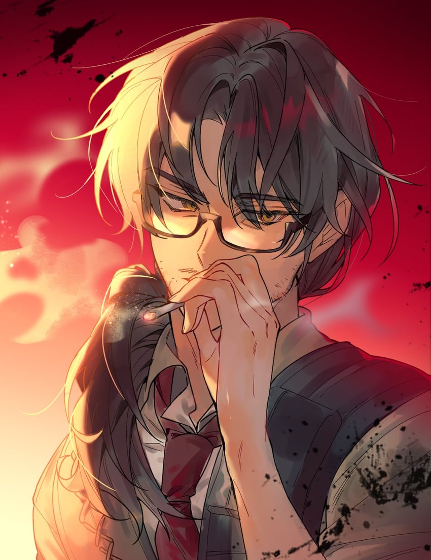 gregor (project moon and 1 more) drawn by galbi_nyam