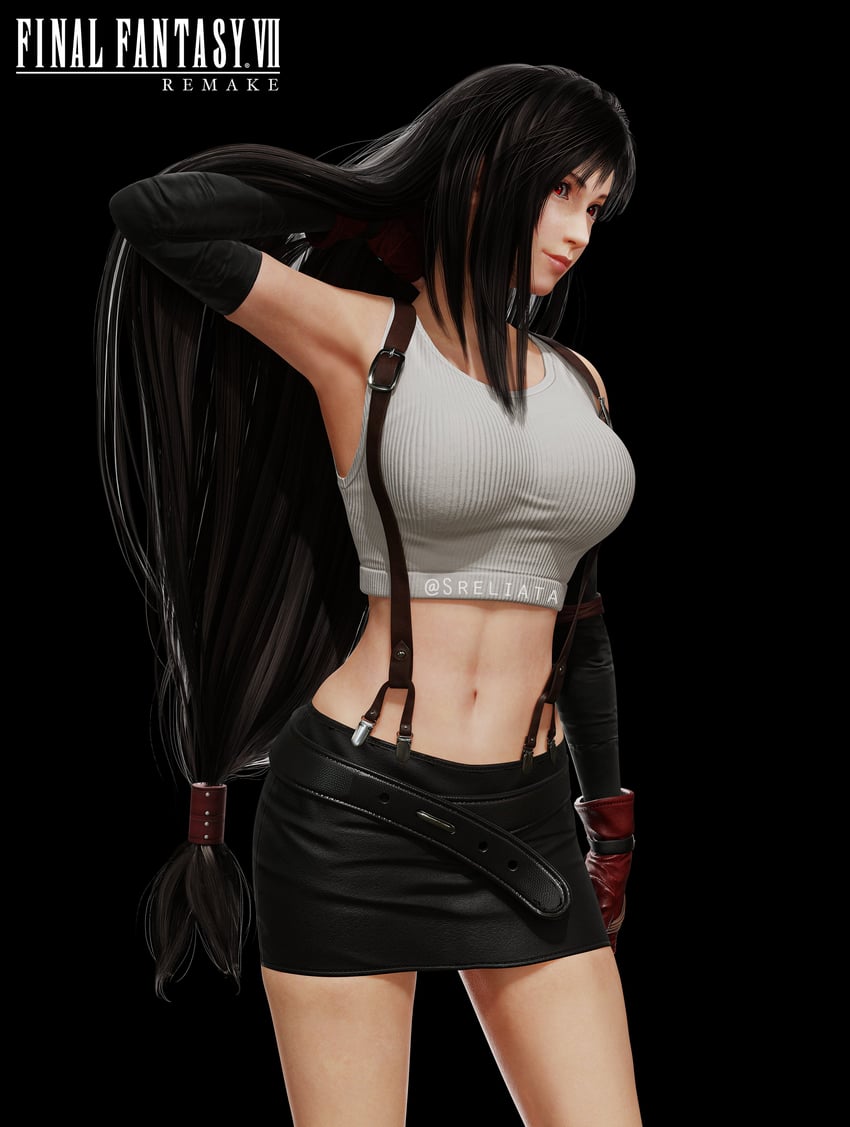 tifa lockhart (final fantasy and 2 more) drawn by sreliata