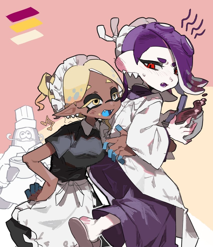 shiver, frye, and big man (splatoon and 1 more) drawn by sodamika