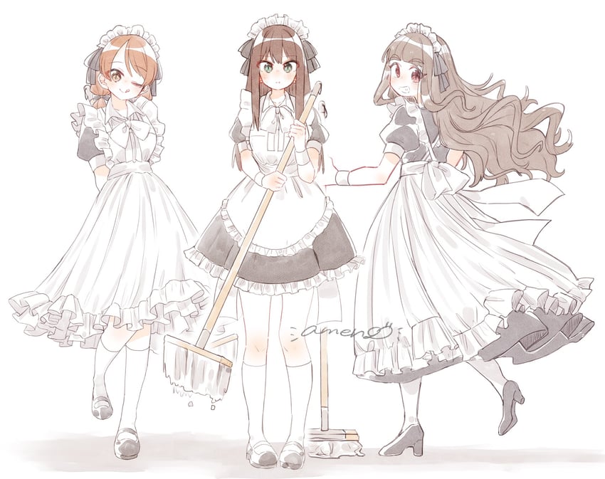 shibuya rin, hojo karen, and kamiya nao (idolmaster and 1 more) drawn by suzugaeru