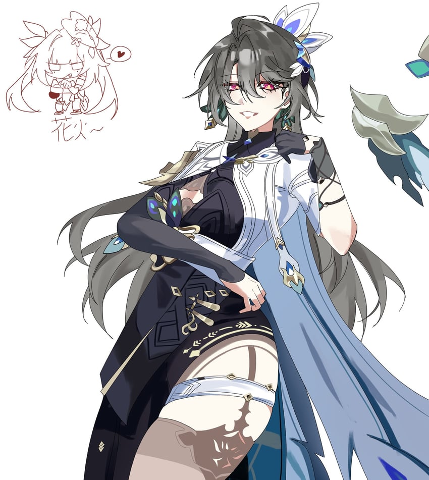 sparkle and vita (honkai and 2 more) drawn by yomirematsubara
