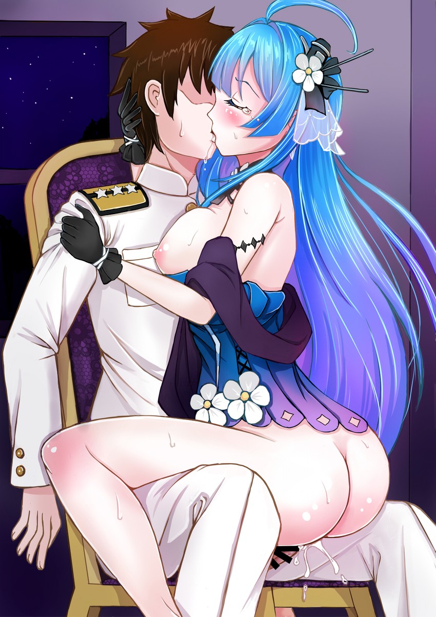 commander and helena (azur lane) drawn by sai-go