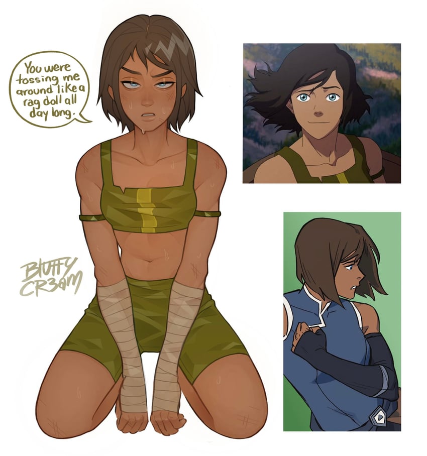 korra (avatar legends and 1 more) drawn by amezcuosa