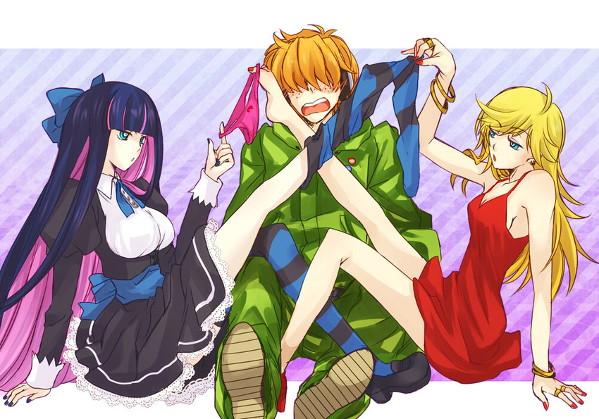 stocking, panty, and brief (panty & stocking with garterbelt) drawn by misachiki