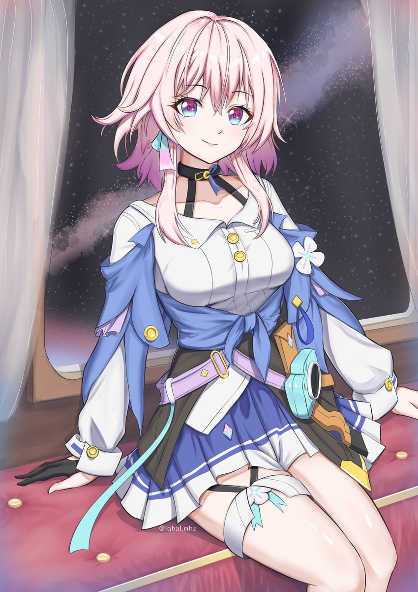 march 7th (honkai and 1 more) drawn by hathnuz